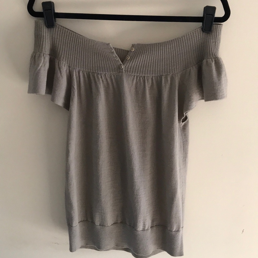BCBG MaxAzria Off the Shoulder Sweater